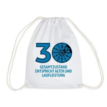 HU February 2026 - 30 Years - Birthday Gift - Drawstring Bag - white - Front
