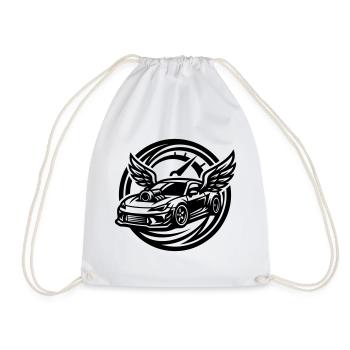 Car Tuning Speedometer - Drawstring Bag - white - Front