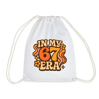 In My 67 Era Italian Brainrot Humor Geburtstag - Turnbeutel - Weiß - Vorne