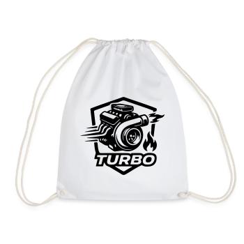 Symbole de réglage du turbo - Sac de sport léger - blanc - Devant