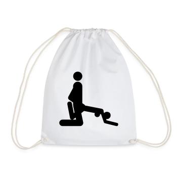 Fuck position - Drawstring Bag - white - Front