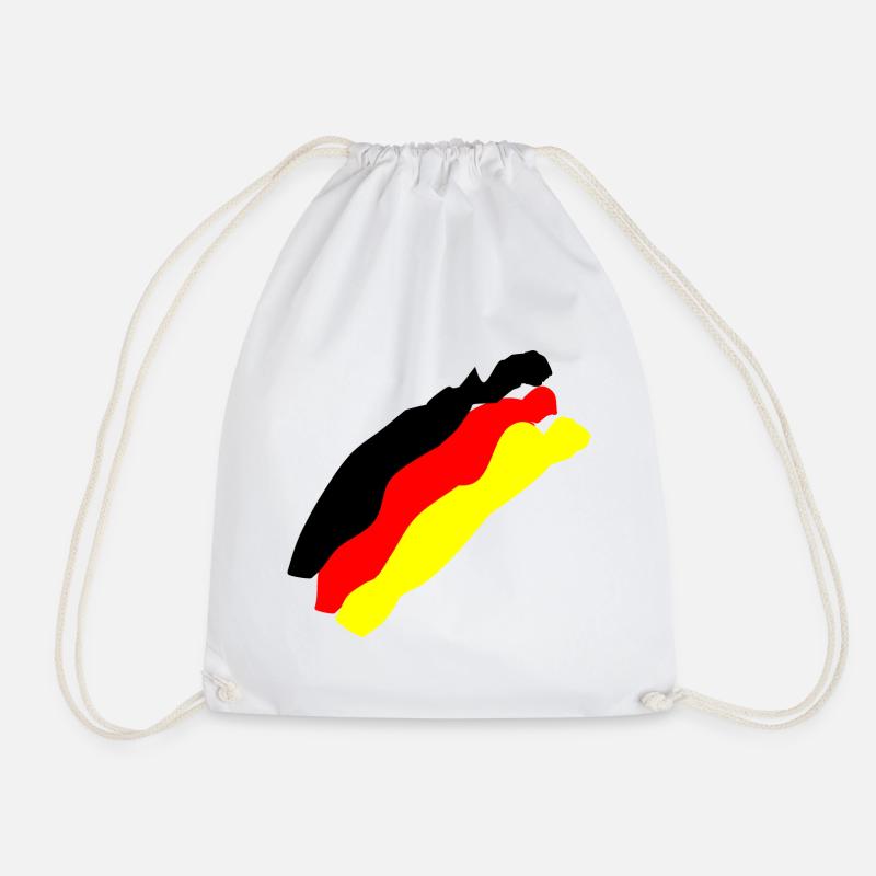 Deutsche Flagge - Turnbeutel - Weiß