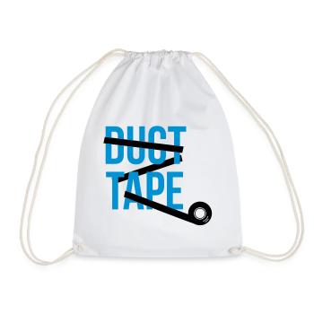duct tape Klebeband - Turnbeutel - Weiß - Vorne