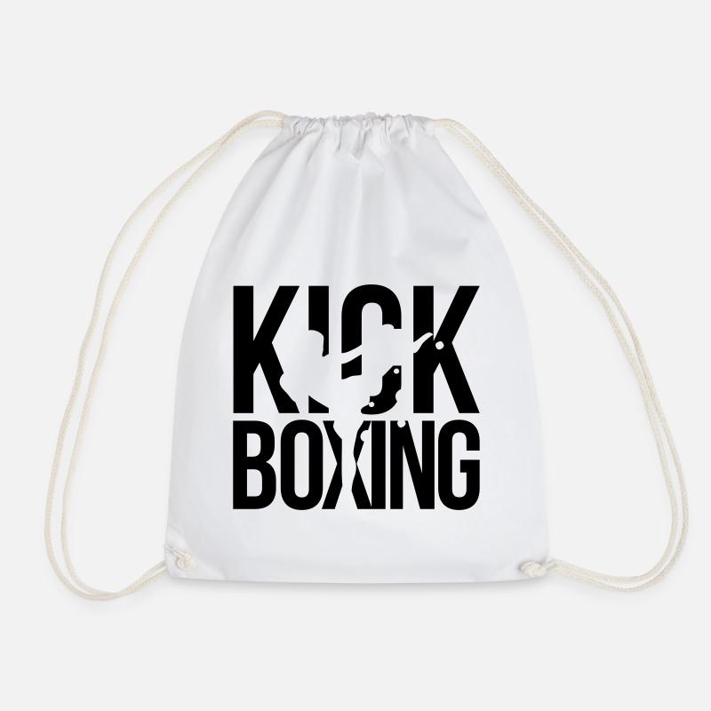 kick boxing kickboxen - Turnbeutel - Weiß