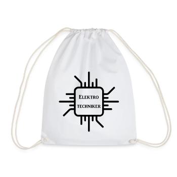 Electrical Engineer Black - Drawstring Bag - white - Front