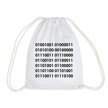 ICT-Spezialist für Binärdateien. Software Humor Shirt # - Turnbeutel - Weiß - Vorne