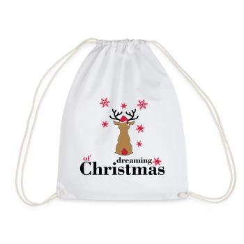 weihnachten - Turnbeutel - Weiß - Vorne