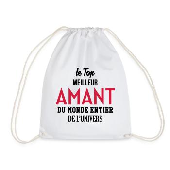 Amant / Maîtresse / Sexy / Sexe / Drague / Mariage - Drawstring Bag - white - Front