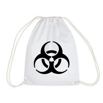 Biohazard - Biohazard symbol -Biohazard - Drawstring Bag - white - Front