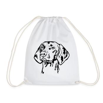 Tête de Magyar Vizsla - Sac de sport léger - blanc - Devant