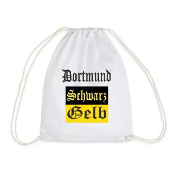 Dortmund die besten Fans - Turnbeutel - Weiß - Vorne