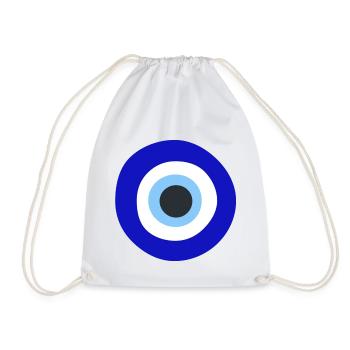 Eye - Drawstring Bag - white - Front