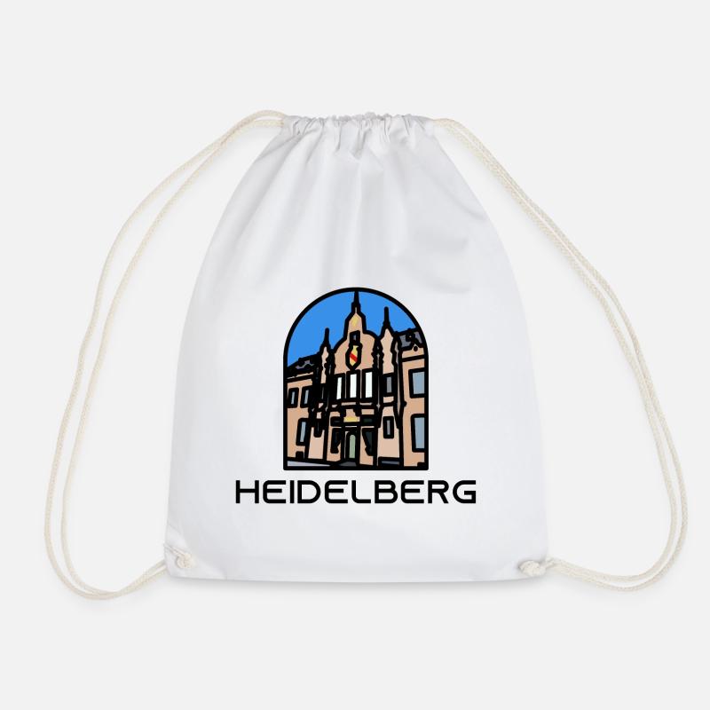 Heidelberg - University Library - Drawstring Bag - white