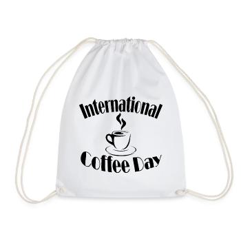 Coffee Day - Drawstring Bag - white - Front