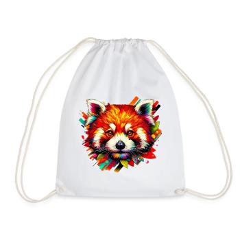 Petit panda - Sac de sport léger - blanc - Devant