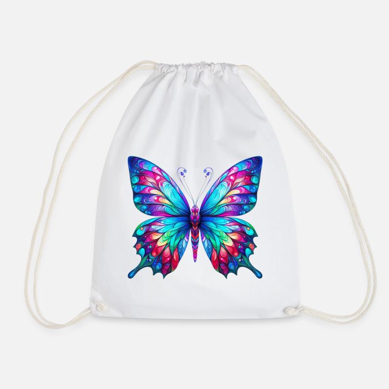 Schmetterling - Turnbeutel - Weiß