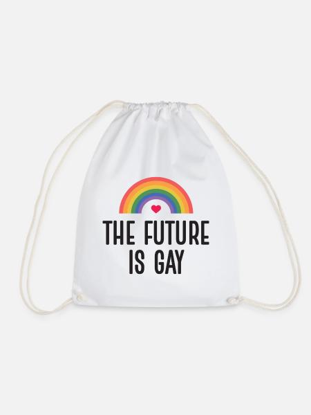 LGBT Pride Month - Die Zukunft ist schwul - Turnbeutel - Weiß