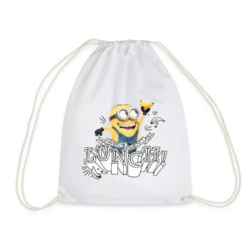 Minions Mit Banane Mein Lieblingsfach Ist Mittag - Turnbeutel - Weiß - Vorne