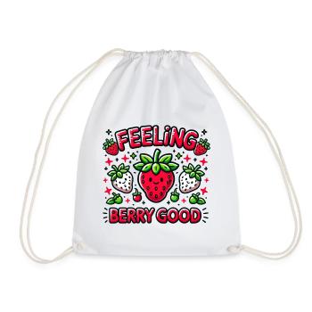 Feeling Berry Good - Turnbeutel - Weiß - Vorne