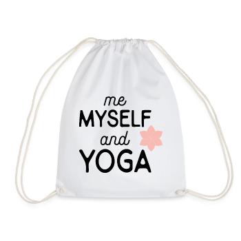yoga - Turnbeutel - Weiß - Vorne