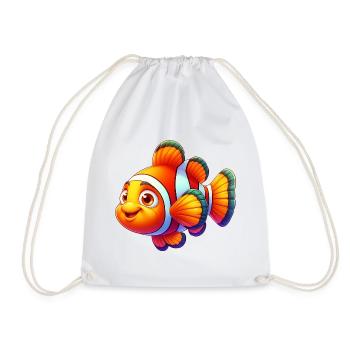 Poisson-clown - Sac de sport léger - blanc - Devant
