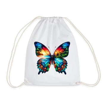 Papillon - Sac de sport léger - blanc - Devant