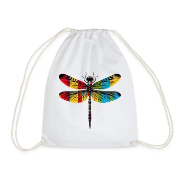 Libelle - Turnbeutel - Weiß - Vorne