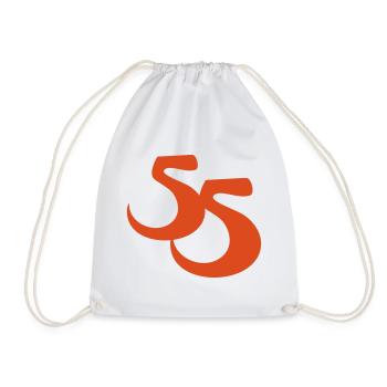 27 55 - Drawstring Bag - white - Front