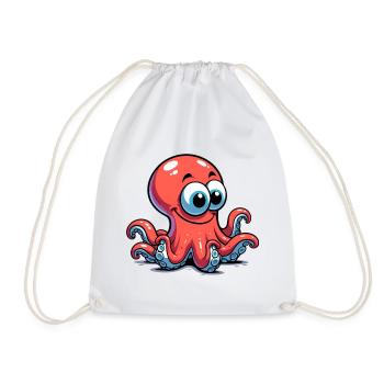 Pieuvre - Sac de sport léger - blanc - Devant