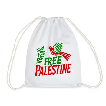 Free palestine - Sac de sport léger - blanc - Devant