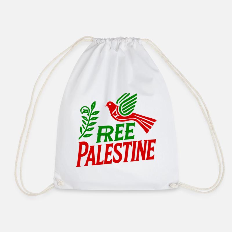 Free palestine - Sac de sport léger - blanc