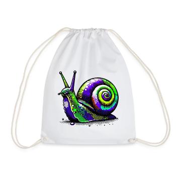 Escargot - Sac de sport léger - blanc - Devant