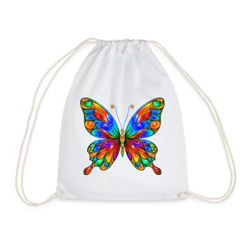 Papillon - Sac de sport léger - blanc - Devant