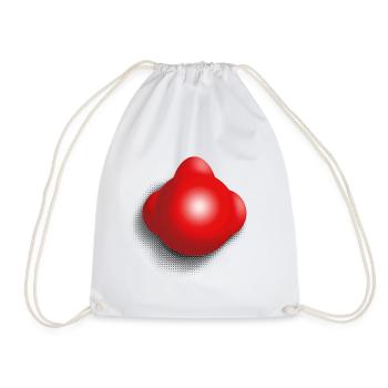 Nez de clown drôle - Sac de sport léger - blanc - Devant