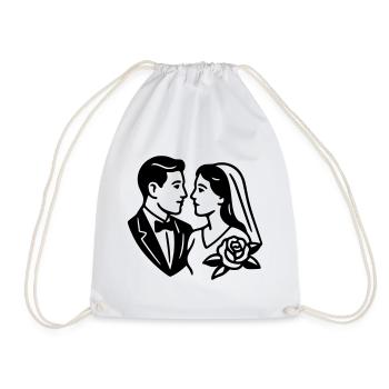 Mariés - Sac de sport léger - blanc - Devant