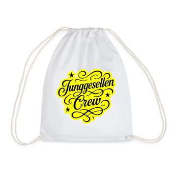 Junggesellen Crew - Turnbeutel - Weiß - Vorne