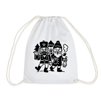 Équipe de Vin Chaud Coup de Noël Casse-Noisette - Sac de sport léger - blanc - Devant