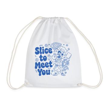 Slice to Meet You – Pizza Chef - Sac de sport léger - blanc - Devant