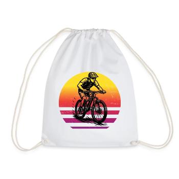 Motif emblématique du VTT - Sac de sport léger - blanc - Devant
