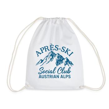 Après Ski Social Club Austrian Alps - Drawstring Bag - white - Front