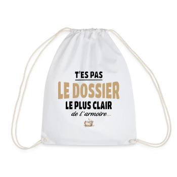 T’es pas le dossier le plus clair de l’armoire - Sac de sport léger - blanc - Devant
