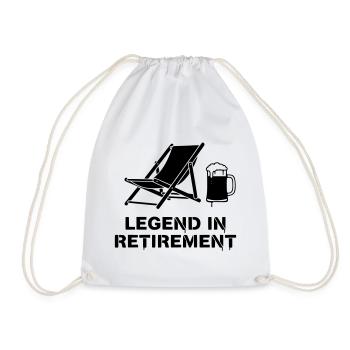 Légende du fauteuil inclinable de retraite - Sac de sport léger - blanc - Devant