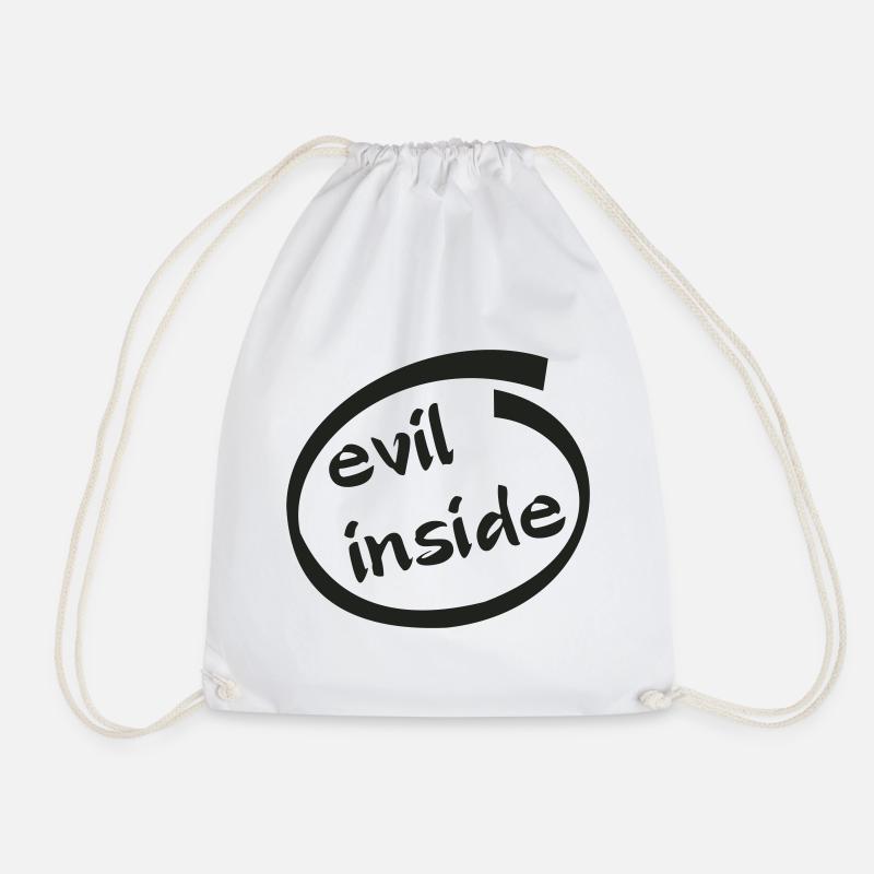 Evil Inside Ring Graphic - Turnbeutel - Weiß