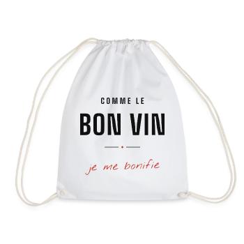 Comme le Bon Vin je me bonifie - Sac de sport léger - blanc - Devant