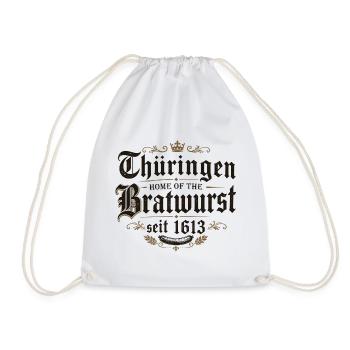 Thüringen Bratwurst Heritage 1613 - Turnbeutel - Weiß - Vorne