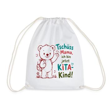 Kita Abschied Bär - Turnbeutel - Weiß - Vorne