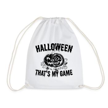 Halloween That's My Game - Halloween Pumpkin - Drawstring Bag - white - Front