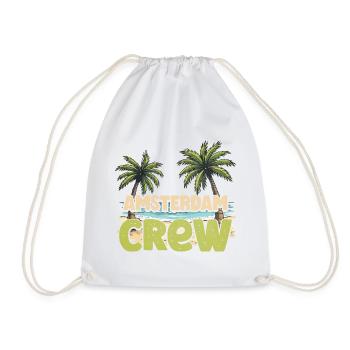 Amsterdam Crew - Drawstring Bag - white - Front