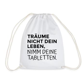 Spruch Humor - Turnbeutel - Weiß - Vorne
