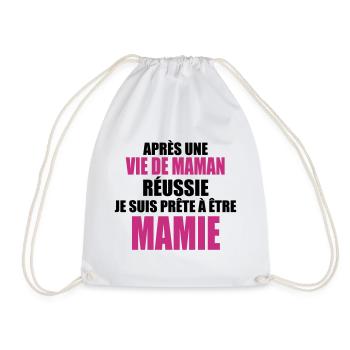 Je suis prête á être mamie - Sac de sport léger - blanc - Devant